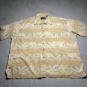 Vintage BD Baggies Shirt Mens 3X Hawaiian Rayon Short Sleeve Floral 90s Baggy